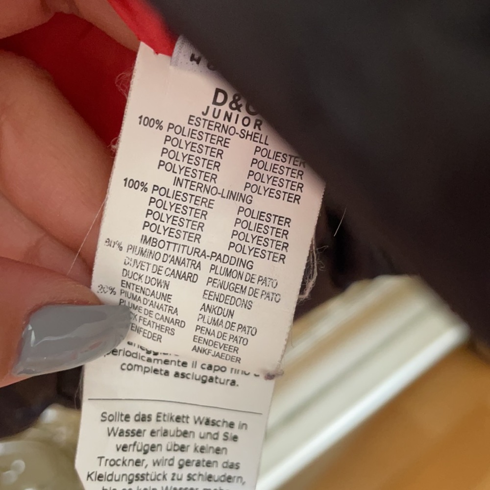 D&G Junior kids down jacket sz 5 - Picture 5 of 6